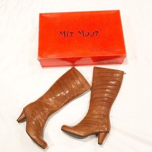 Miz Mooz Leather Pleated Angelique Boots